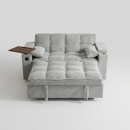 oaaktu 65" Velvet Convertible Sleeper