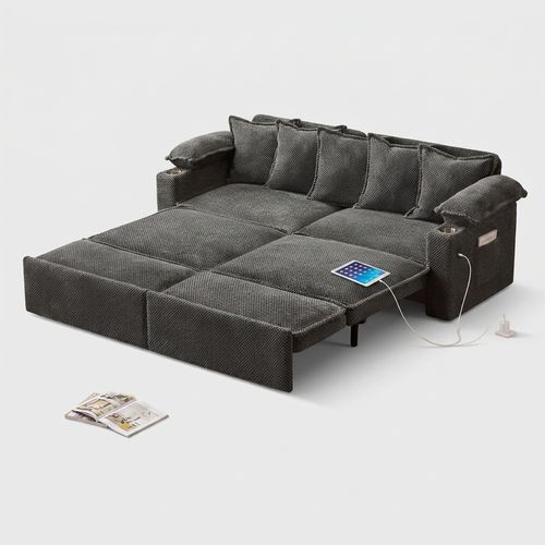 SUNWAVE 83" King Pull-Out Sofa Bed